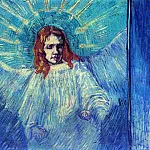 Half Figure of an Angel , Vincent van Gogh
