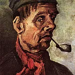 Head of a Peasant with a Pipe, Vincent van Gogh