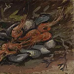 Still Life with Mussels and Shrimps, Vincent van Gogh