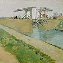 The Langlois Bridge at Arles with Road Alongside the Canal, Vincent van Gogh