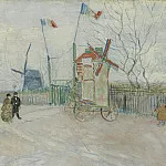 Street Scene in Montmartre – Le Moulin a Poivre, Vincent van Gogh