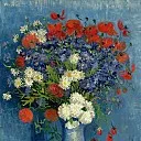 Vase with Cornflowers and Poppies, Vincent van Gogh