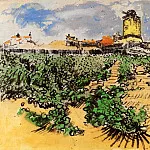 The Mill of Alphonse Daudet at Fontevielle, Vincent van Gogh