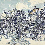 Old Vineyard with Peasant Woman, Vincent van Gogh