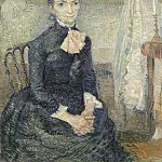 Woman Sitting by a Cradle, Vincent van Gogh