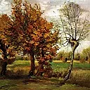 Autumn Landscape with Four Trees, Vincent van Gogh
