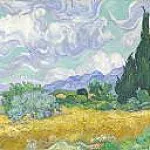 A Wheatfield, with Cypresses, Vincent van Gogh