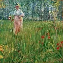 Woman in a garden, Vincent van Gogh