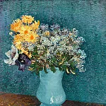 Vincent van Gogh - Vase with Lilac, Margerites and Anemones