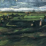 Women Mending Nets in the Dunes, Vincent van Gogh