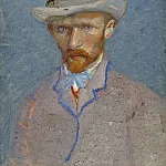 Self-Portrait with Grey Felt Hat, Vincent van Gogh
