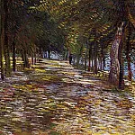 Avenue in Voyer dArgenson Park at Asnieres, Vincent van Gogh