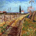 Path Through a Field with Willows, Vincent van Gogh