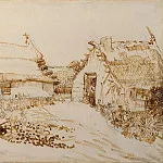 Two Cottages at Saintes-Maries, Vincent van Gogh