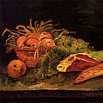 Still Life with Apples, Meat and a Roll, Vincent van Gogh