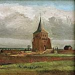 Old Tower at Nuenen with a Ploughman, Vincent van Gogh
