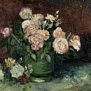 Vincent van Gogh - Bowl with Peonies and Roses