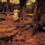 Girl in White in the Woods, Vincent van Gogh