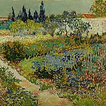 Flowering Garden with Path, Vincent van Gogh