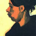 Head of a Peasant Woman with Black Cap, Vincent van Gogh