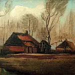 Farmhouses Among Trees, Vincent van Gogh