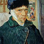 Self-Portpait with Bandaged Ear, Vincent van Gogh