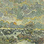Cottages and Cypresses – Reminiscence of the North Brabant, Vincent van Gogh