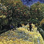 Avenue with Flowering Chestnut Trees at Arles, Vincent van Gogh