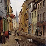Эрнст Майер - Гертнер, Эдуард (1801 - 1877) - Приходская улица в Берлине