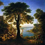 Старая и Новая Национальные Галереи (Берлин) - Шинкель, Карл Фридрих (1781 - 1841) - Замок на берегу реки