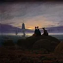 Адольф Зенф - Фридрих, Каспар Давид (1774 - 1840) - Восход луны над морем