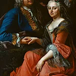 Генрих Фридрих Фюгер - Неизвестный художник - Иоганн Кристоф Готшед с женой Луизой