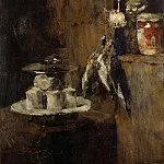 Макс Либерман - Шух, Карл (1846 - 1903) - Натюрморт с куропатками и сыром