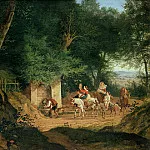 Старая и Новая Национальные Галереи (Берлин) - Рихтер, Людвиг (1803-1884) - Родник в лесу около Ариччи