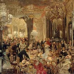 Вильгельм Лейбль - Менцель, Адольф фон (1815-1905) - Ужин на балу