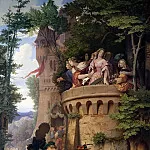 Адольф фон Менцель - Швинд, Мориц фон (1804 - 1871) - Роза, или Путешествие музыкантов