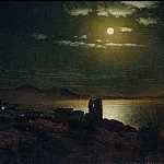 Moonlit night Oil on canvas, Gavriil Kondratenko