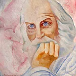 Portrait of the US-American poet Walt Whitman, Boris Grigoriev