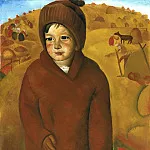 Boy At Harvest Time, Boris Grigoriev