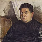 Portrait of Abbe Esten, Zinaida Serebryakova