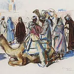 The market with camels Marrakesh, Zinaida Serebryakova