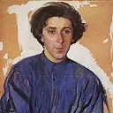 Portrait of the writer G. I. Chulkov, Zinaida Serebryakova