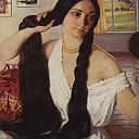 Portrait of Olga Konstantinovna Lansere, Zinaida Serebryakova