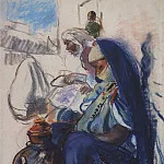 The seller with a jug, Zinaida Serebryakova