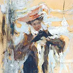 Николай Иванович Фешин - Дама в черном (Вторая пол. 1910-х)