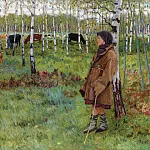 Daydreaming among the birches, Nikolai Petrovich Bogdanov-Belsky