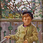 Little boy on a chair, Nikolai Petrovich Bogdanov-Belsky
