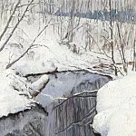 Stream in Winter, Nikolai Petrovich Bogdanov-Belsky