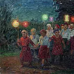 Lantern procession, Nikolai Petrovich Bogdanov-Belsky