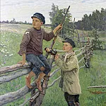 Country boys, Nikolai Petrovich Bogdanov-Belsky